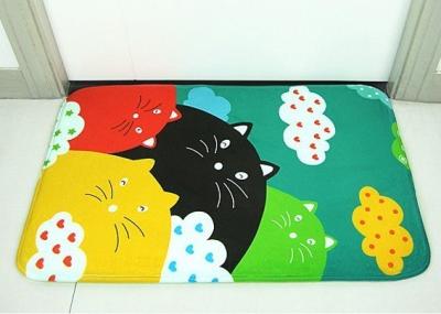 China 100% Microfiber Printed Leisure/Foot Massage Memory Foam Mat/Rug with SBR Backing for sale