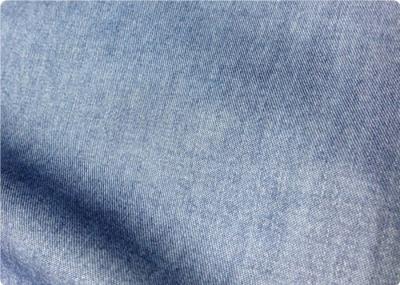 China Light Blue Lightweight Denim Fabric By The Yard For Trousers / Bedding for sale