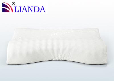 China Luxury Memory Foam Pillows White Velour , Memory Foam Bed Pillow CE / SGS for sale