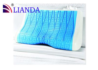 China Sueño profundo de enfriamiento de la ayuda del contorno del gel de la memoria de la almohada viscoelástica de la espuma en venta