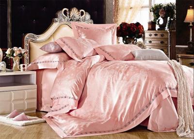 China Red Elegant Satin Silk Bedding Sets Beautiful Bed Linen Pillowcase Flat Sheet for sale