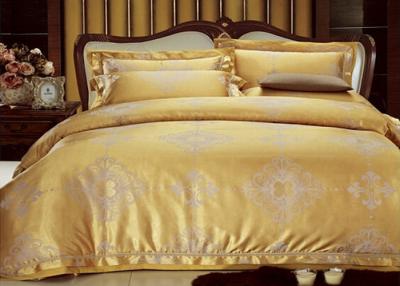 China Golden Full Size Bedding Sets Tencel Bedding with 2 Pillowcases , 1 Duvet cover for sale