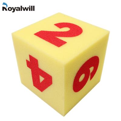 China Stocks on the shelf Custom Educational Supplies STEM Logo Geometric Solids Foam EVA Giant Dice Math Hot Wholesale for sale