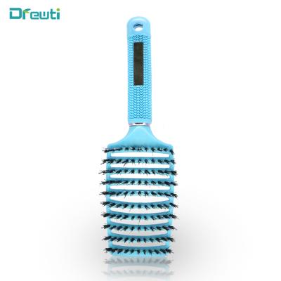 China Waterproof Paddle Vent Hair Brush Salon With Logo Remover Mouldable Comb Aluminum Flexible Detangel for sale