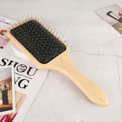 China Waterproof Cassette Wig Straightening With Logo Straight Brissel Massage Steel Straightens Metal Hairbrush Set Silver Plated Hair Brush for sale