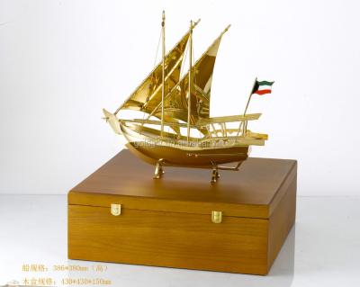 China Europe 24k Gold Model Ships for Vietnam Company Business for sale