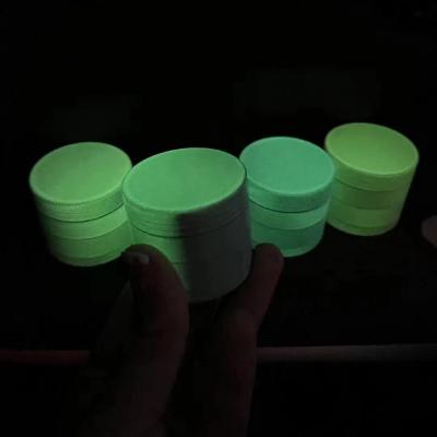 China Custom High Quality Hemp Weed Tobacco Grinder New Cart Metal Grinder Colorful Glow In The Dark for sale