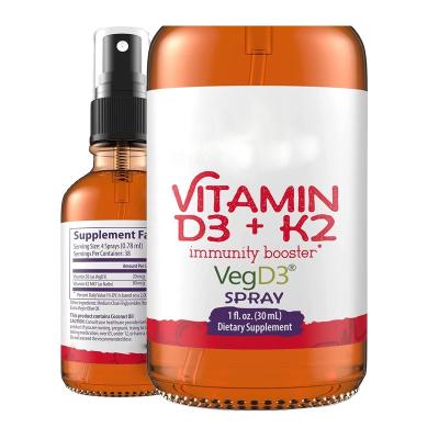 China Private Label Adult Vitamin D3+K2 Drops Sprays Supplement For Faster Absorption Immune Support for sale