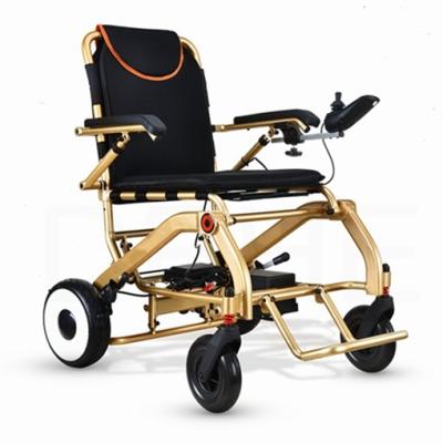 China 2022 Alumminum Alloy Foldable Portable Electric Motor Caremoving Disabled Automatic Wheelchair for sale