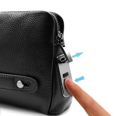 China Real new V1 PORTABLE business men handbag genuine leather bag with fingerprint lock for sale