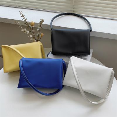 China Luxury Black Lady Bags Shoulder Handbag Ladies Handbag New Fashion Style Matching PU Leather Shoulder Bag for sale