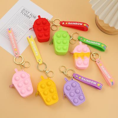 China Hot Selling Kawaii Cartoon Silicone Coin Purse Waterproof Mini Zipper Coin Purse For Kids for sale