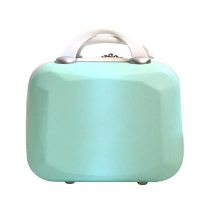 China Fashion Professional 12 Inch Portable Travel Mini Luggage Trolley Makeup Bag Cosmetic Case ABS Plastic for sale