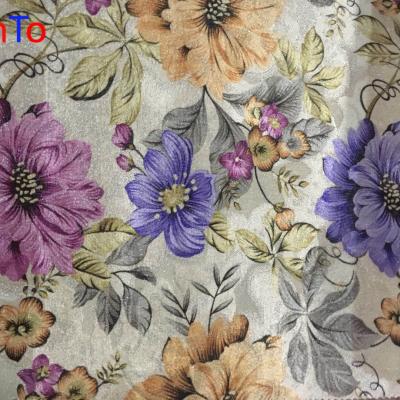 China Wholesale Stock Lot Anti Static Printing Printed Velvet Fabric for sale