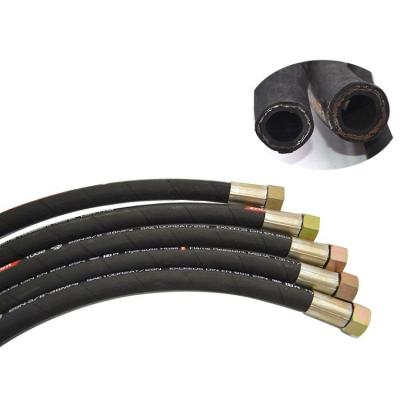 China Oil Type High Pressure Fluids Wire Braided Hydraulic Hose Assemblies for sale