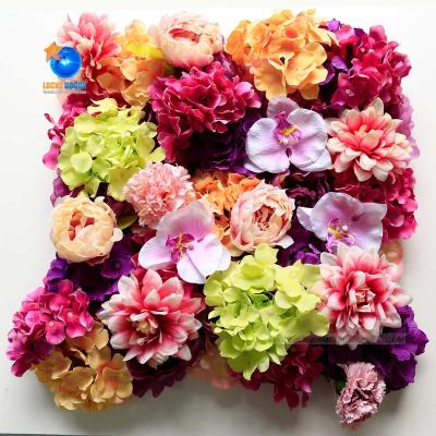 China Wholesale LFB1895 Artificial Silk Flower Wall Panel Silk Romantic Backdrop for sale