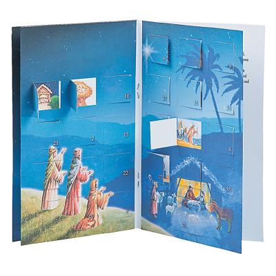 China Hot Sale Custom Cardboard Advent Calendar Box Commercial Christmas Good Quality Custom Size for sale