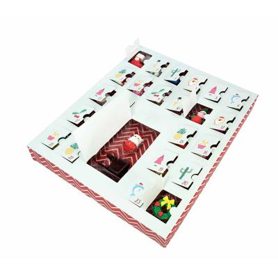 China Custom Size DIY Advent Calendar Gift Box Children Custom Cosmetic Wholesale for sale