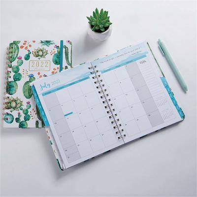 China New Style A5 Luxury Planner Cute Spiral Paper Hardcover Students' Spiral Notebook for sale