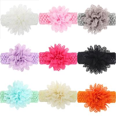 China Bows tie baby headband for new babies baby accessories small newborn lace flowers bows knot baby headband for babies for sale