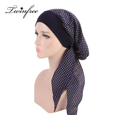 China Bling Pearl Rhinestone Satin Bonnets for Women Yiwu Custom Hair Wraps for Women Girls Chemotherapy Cap Adjustable Elastic Designer Bonnets and Durags for sale