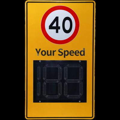 China Aluminum LED Speed ​​Gauge Display Sign for sale