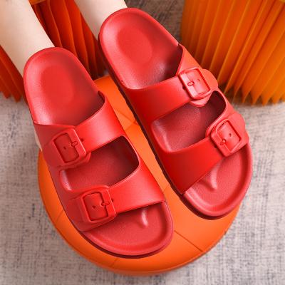 China New fashion trend pattern customization waterproof men slips women slippers wedge slippers slip sandals raining slippers for sale