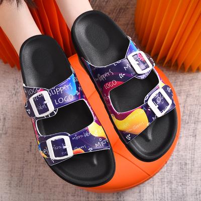 China Fashion trend pattern customization hairless slide in outdoor men slippers slippers camper slides slide sandal for sale