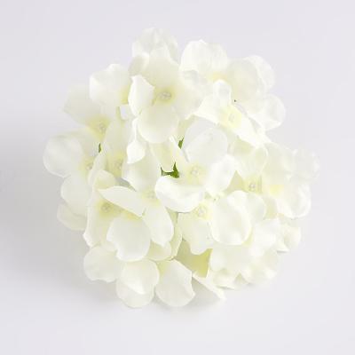 China Hot Selling Artificial Silk Colorful Decorative Hydrangea Head Flower Wedding Arch Background Silk Home Wall for sale