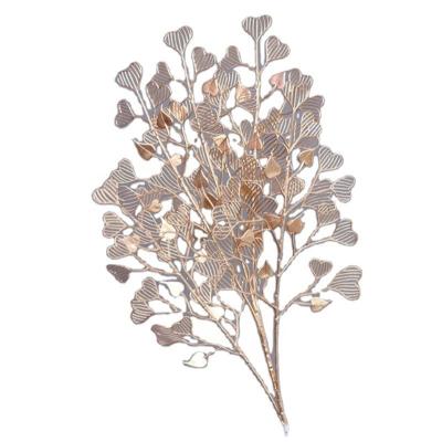 China Plastics Gold Artificial Plants Leaves Home Room Decoration Wedding Party Flower Home Room Decoration for sale