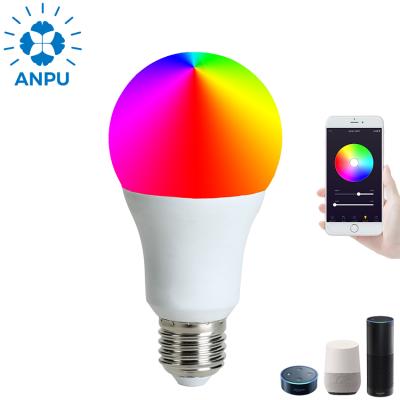 China Residential E27 9W Smart Light Bulb APP Control RGB 110-240V Support Tuya 50000 Hours Control Light Bulb Voice Wifi for sale