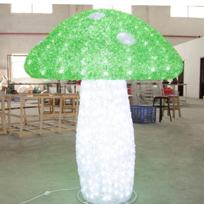 China Christmas Letters Light Desgin 1.5*1m Mushroom Experiment Plant Outdoor 3D LED Light Decoration Sculpt Lamp for sale