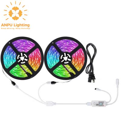 China Dropshipping LANDSCAPE Individually Waterproof Reachable Light 5050 RGB 16.4ft LED Pixel Strip Flexible Smart LED Strip for sale