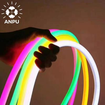 China LANDSCAPE 110V 2835SMD Flexible Neon Lamp Christmas Lights Tape Home Outdoor Decoration Led Neon Cable 360 ​​RGB for sale