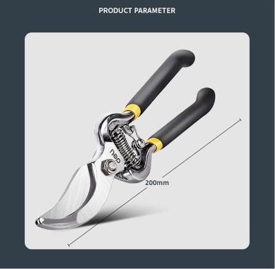 China Hot Seller Anti-Slip Handle Gardening Shears Heavy Duty Pruner Ergonomic Bypass Shears Handle Ideal DIY Tools for sale