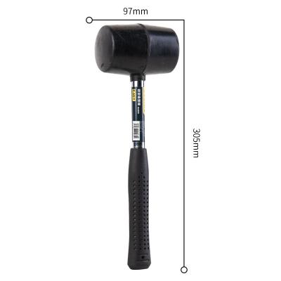 China Rubber Hammer High Quality Rubber No Elastic Rubber Mallet, No Elastic Hammer, Dead Blow Rubber Hammer for sale