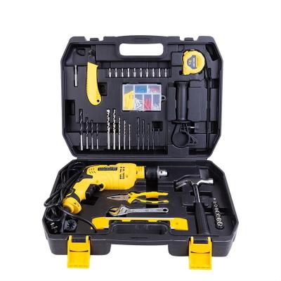 China Electric Hardware Power Drill Percussion Hand Drill Set For Concrete Drilling Multifunctional Adjustable Speed ​​Toolkit Set 116 Pcs for sale