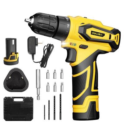 China Metal lithium drill double - electric two-speed multi-function screwdriver sub-team leader home cordless drill for sale