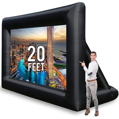 China TIANPU TP-AD031Jumbo 20 Feet Projector Theater Inflatable Outdoor Inflatable Cinema TV Projector Inflatable Movie Screen TP-AD031 for sale