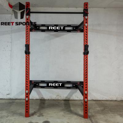 China Commercial Wall Mount Folding Squat Power Rack for sale