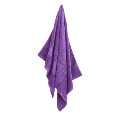 China 100% Luxury Bath Towel OEM New Product Platinum Satin Cotton Home Violet Bath Towel Sets for sale