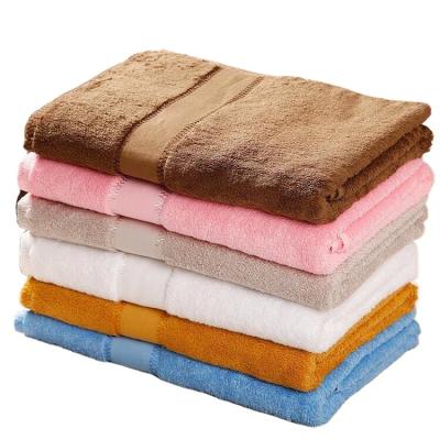 China Wholesale Custom Customization Extra Large Home Cotton Bath Dyed Towel for sale