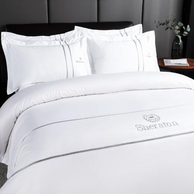 China Folded Luxury Hotel Bedding Set Bedding Set 100 Cotton Hotel for sale