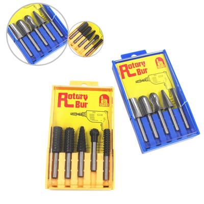 China 5PCS Factory Direct HSS Woodworking Grinding Main Teeth File Rotary Folder Hardware Tools Parts for sale