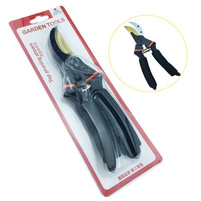 China Amazon Hot Sale 65MN DIY Tool Garden Scissors Anti-Slip Handle Steel Pruners Plant Shears with Sponge Handle for sale