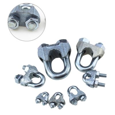 China General Din 741 Industry U-Shaped Chuck Heavy Steel Galvanized Wire Rope Clips Hardware Tools for sale