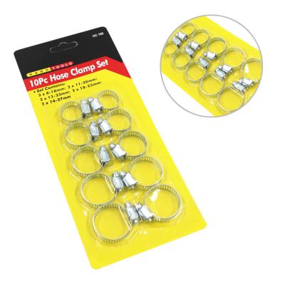 China Set of 10 PCS Quick Release Hose Clip Hardware Hose Clamp American Style High Carbon Steel for sale