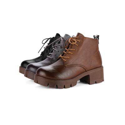 China Cheap Denim Anti-odor Women Ankle Leather Safety Boots for sale