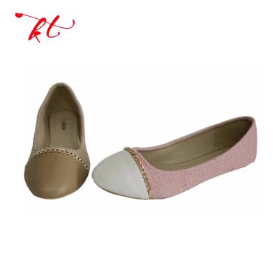 China Custom Made Upper Shoes Woman, Ladies Ballet Flats China Wholesale Brand Ladies Shoes With Beautiful Designs for sale