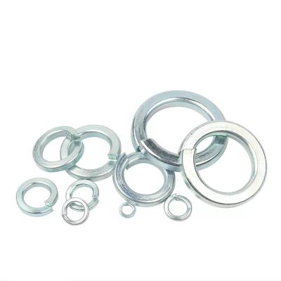 China Spiral Slot Ring Lock Washer M6 M8 M10 M12 DIN127 Metric Galvanized Carbon Steel Spring Lock for sale